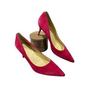 Ivanka Trump Pointed Toe Red Suede Pumps Women’s Size 8M Formal Wedding Wear